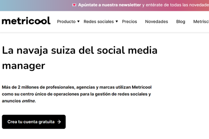 Metricool, la herramienta de gestión de redes sociales 